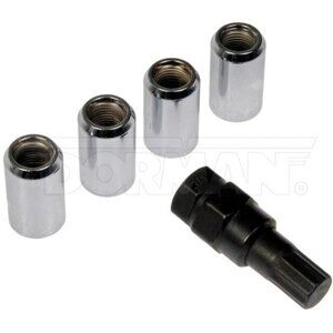 Dorman 711-425 Wheel Nut Lock Chrome Tuner M12-1.25  With Tool NEW SEALED